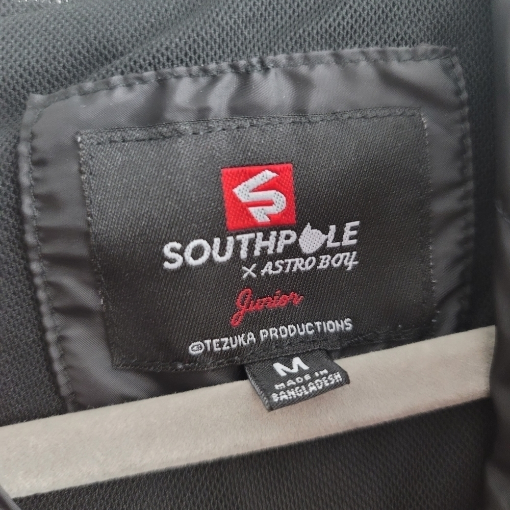 South Pole x Astro Boy Black Windbreaker Anorak Jacket - Picture 3 of 9